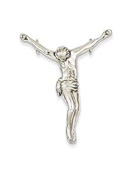 14k White Gold Jesus Charm