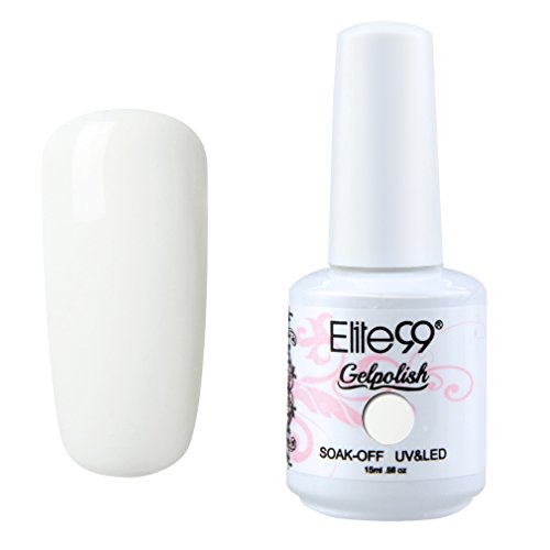 Elite99 Soak-Off UV LED Gel Polish Nail Art Manicure Lacquer White 003 15ml