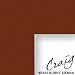 20×30 Matting for Picture Frame Custom Cut Mat Board Burnt Sienna w/ Cream Core (B555MAT)