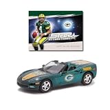 Upper Deck Collectibles NFL Corvette with Card in Display Green Bay Packers - Brett Favre