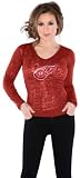 Detroit Red Wings Women's Burnout Team Long Sleeve Thermal - by Alyssa Milano