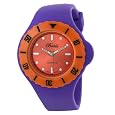 Breda Women`s 7107_org/purp "Zoe" Retro Dual Color Jelly Watch