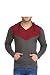 Leana Maroon Grey Hooded Stylish Men