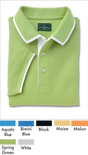 Mens Egyptian Diamond Knit Intarsia Polo