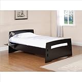 Legare Select Reversible Twin Panel Bed in Titanium,Black
