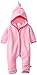 Zutano Unisex-Baby Newborn Cozie Fleece Elf Romper, Hot Pink, 3 Months