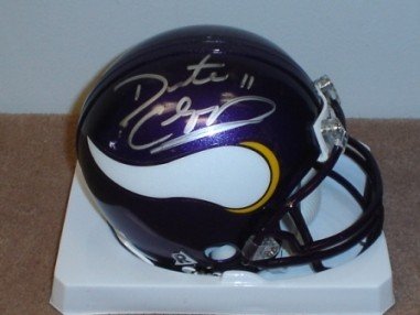 Daunte Culpepper Autographed/Hand Signed Minnesota Vikings Mini Helmet