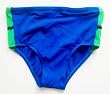 Mens Bikini Brief with Adjustable Elastic Drawstring Waist Mesh Lined. Black/Green/White and Blue/Yellow/black in Sizes 30-38