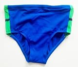 Mens Bikini Brief with Adjustable Elastic Drawstring Waist Mesh Lined. Black/Green/White and Blue/Yellow/black in Sizes 30-38