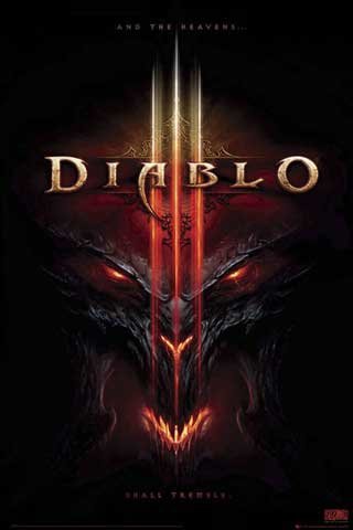 Produkt-Bild: Diablo 3 - The Heavens Shall Tremble Videospiel Action-Rollenspiele Sanktuario Poster Plakat Druck - Gr&ouml;sse 61x91,5 cm