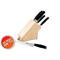 James Martin Knife Block Set - Black 5 Piece