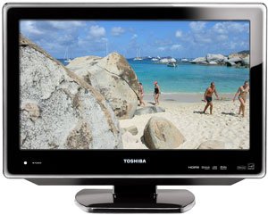41ZaA8eqxSL Toshiba 19LV610U 19 Inch 720p LCD TV with Built in DVD Player, Black