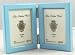 American Made Wallets | Handmade Wallets - 2 Way Wallet Sized Frame Set- Great for Twins (Blue Blue)