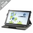 Acase MOTOROLA XOOM High Quality Premium Slim Leather Case Folio with built-in Stand for MOTOROLA XOOM 32GB, WiFi and WiFi +3G & 4G (Black)