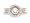 Diamond Engagement Ring 1.41 Carat (ctw) in White and Pink 18K Gold, Size 5