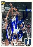 Jamal Mashburn Autographed/Hand Signed Basketball card (Dallas Mavericks) 1994 Upper Deck #157