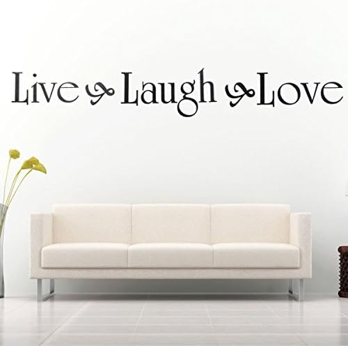 Best Promotion 26cm*29cm Motto Live Laugh Love DIY Removable Art Quote Wall Sticker Decal Home Decoration
