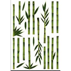 2 Bögen Wandbild Wandtattoo Homesticker Bambus 50x70cm