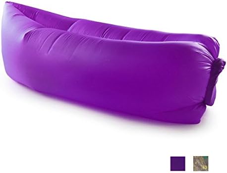 IDEAPOOL -Inflatable Lounger Air Filled Balloon Furniture, Hangout as Bean Bag, Lounge Chair, Air Sleeping Sofa, Couch, Outdoor Portable Waterproof Compression Sacks for Camping, Beach, Park