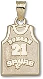San Antonio Spurs "Duncan" #21 Jersey 5/8" 10K Charm/Pendant