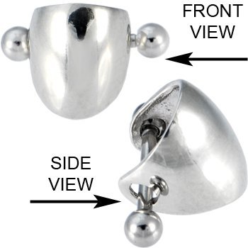 pierced ear cuff. Sterling Silver Ear Cuff.