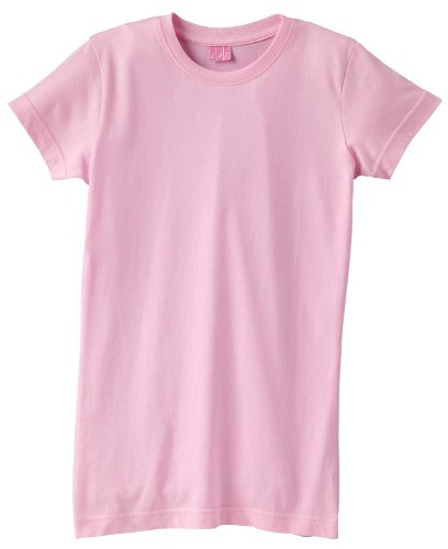 LA T Sportswear Women's Ringspun Longer Length T-Shirt. 3616 - Large - Pink