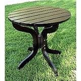 Round Side Table - Black
