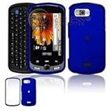 Blue Rubber Feel Protex Cover for Samsung Moment M900 Sprint Protector Case ....