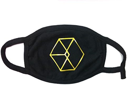 Kpop EXODUS Gold Flex Imprinted Unisex Mouth Mask