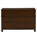 Powell 503-006 Landon Six Drawer Dresser, Antique Walnut