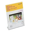 Deflect-O Classic Image Inclined Counter/Desk Plastic Sign Holder, 8-1/2W X 11H, Clear (DEF69701)