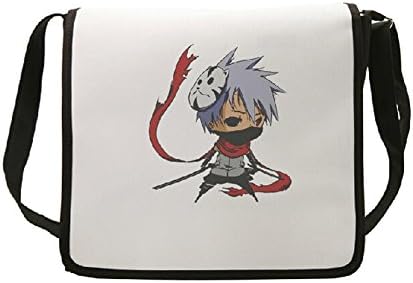 Creative Lovely Anime Naruto Unisex Cavans Bag Backpacks Leisure Bag Shoulder Backpack Crossbody Bags White (b)