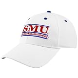NCAA The Game SMU Mustangs White 3-Bar Classic Adjustable Hat