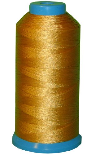 Item4everÂ® Yellow Gold Bonded Nylon Sewing Thread #69 T70 1500 Yard for Outdoor, Leather, Upholstery