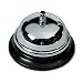 Advantus Call Bell, 3.38 Inch Diameter, Brushed Nickel with Black Base (CB10000)