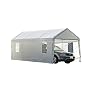 ShelterLogic 10x20 Canopy Enclosure Kit with Windows for 1-3/8" Frame (White)