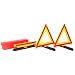 Brady 57892 Reflective Red and Orange Emergency Warning Triangles (Pack of 3)