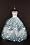 Blue Ball Gown with Light Blue Sequined Lace Details Made to Fit the Barbie Doll
