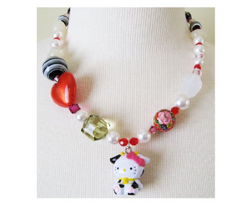 Tarina Tarantino Hello Kitty Pink Head Mascot Necklace