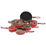 Review SHOPZEUS  / Chef's Secret 16pc Red Aluminum Cookware Set
