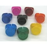 Green Lantern Blackest Night Set of 8 Power Rings Red/Orange/Yellow/Green/Blue/Indigo/Violet/Black