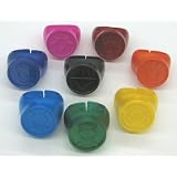 Green Lantern Blackest Night Set of 8 Power Rings Red/Orange/Yellow/Green/Blue/Indigo/Violet/Black