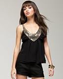 bebe Gilded Silk Cami