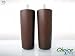 Choice Parts - 5 Inch Dark Walnut Plastic Sofa Legs (Pack of 2 Replacement Feet) Standard 5/16 Size Bolt - Will Fit Couch, Love Seat, Chair or Ottoman Threading - Model #695