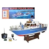 Buy RC Police Boat - Super Fast - Radio Remote Control Police Boat - 1:10 Scale -