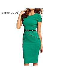 A-line Summer General Print Cotton/Polyester/Knit Lace Knee Length Short Natural   Waistline  Dress