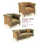 Top Grade Leather Sofa and Two Chairs (one leather and one fabric):
Huge Sale!