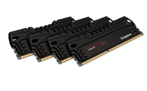 Kingston HyperX Beast 32 GB Kit (4x8 GB) 1600MHz DDR3 PC3-12800 Non-ECC CL9 DIMM XMP Desktop Memory KHX16C9T3K4/32X On Sale