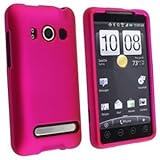 Fosmon Snap On Rubberized Hard Protector Case Cover for HTC EVO 4G (Pink)