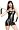 Sexy Adult Womens Halloween Costumes Black Wet Look Madame Mistress Dominatrix Costume S&M Theme Party Outfit